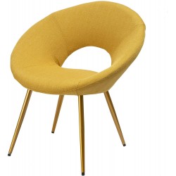Poltrona in tessuto Giallo 