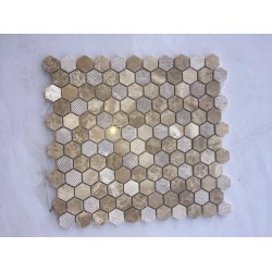 Mosaico su rete Materia Beige - 30x30 Cm