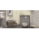 Mattonella domus beige + taupe + mosaico 