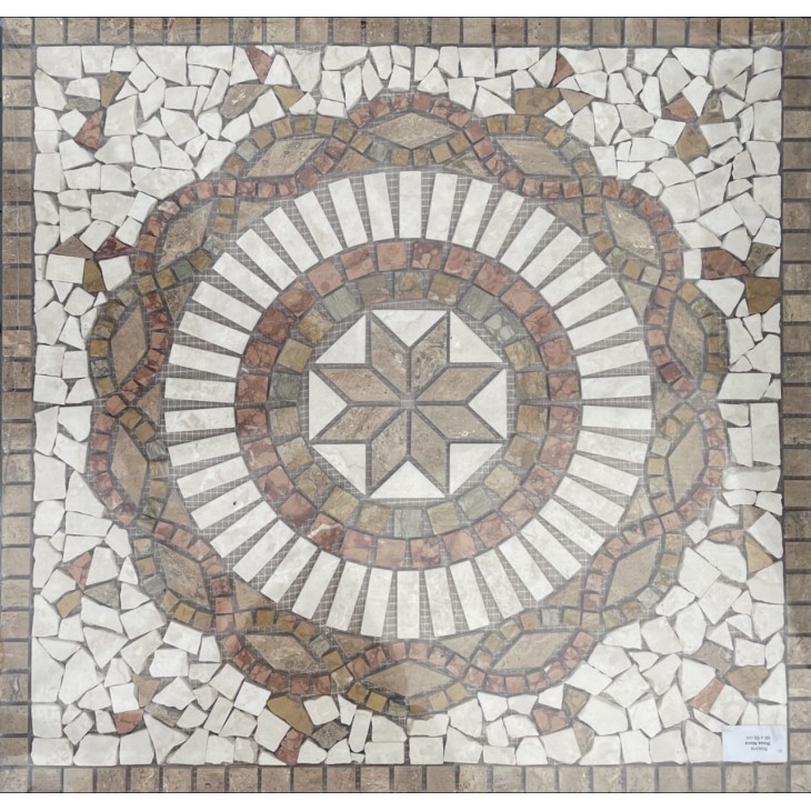 Rosone decorativo 66x66 Rosa noce