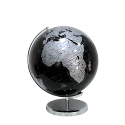 Mappamondo Nero 32 Cm