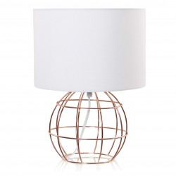 Lampada da tavolo con filo ramato