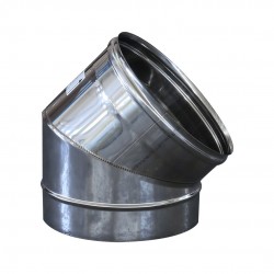 Curva a 45° da 250 - acciaio inox