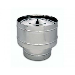 Cappello antivento da 250 per canna fumaria - acciaio inox