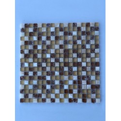 Mosaico su rete Lux Beige - 30x30 Cm